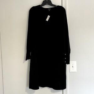 Talbots v-neck sweater dress - black size L